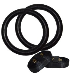 Crossfit Gymnastikringe Sort