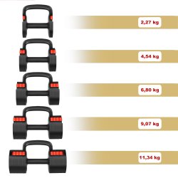 HMS 3-I-1 Justerbar H�ndv�gt, Kettlebell &amp; Push Up