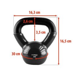 HMS Vinyl Kettlebell - 4 kg