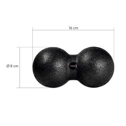 Massagebold Dobbelt Sort