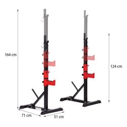 Fritstende Squat Rack Sort