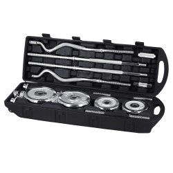 HMS Justerbar H�ndv�gt- &amp; V�gtstang S�t 55 kg