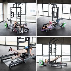 HMS Squat Rack med Hip Thrust