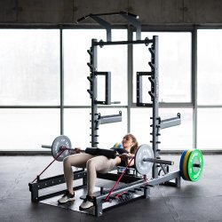 HMS Squat Rack med Hip Thrust