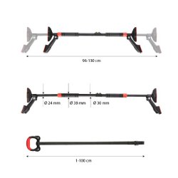 HMS Justerbar Pull Up Bar til drkarm 96-130 cm