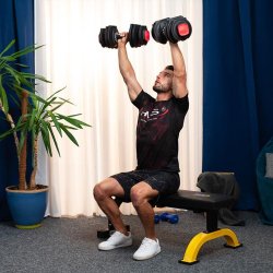 3-i-1 Trningsst 40 kg (Hndvgte, Vgtstang &amp; Kettlebell)