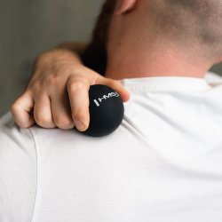 Massagebold Sort - 6,5 cm