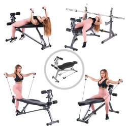 HMS Justerbar Tr�ningsb�nk med Mavetr�ner