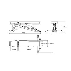 HMS Pro Justerbar Tr�ningsb�nk L3150