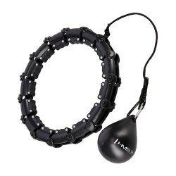 HMS Smart Justerbar Hulahopring med Vgt (Sort)