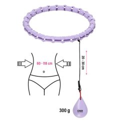 ONE Smart Justerbar Hulahopring med Vgt (Lilla)
