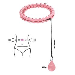 HMS Smart Justerbar Hulahopring med Vgt (Pink)