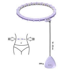 HMS Smart Justerbar Hulahopring med Vgt (Lilla)