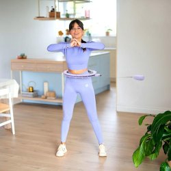 HMS Smart Justerbar Hulahopring med Vgt (Lilla)