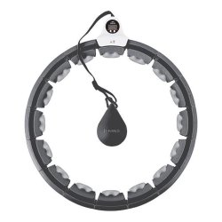 HMS Smart Justerbar Hulahopring med Vgt (Sort/Gr)