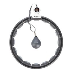 HMS Smart Justerbar Hulahopring med Vgt (Sort/Hvid)