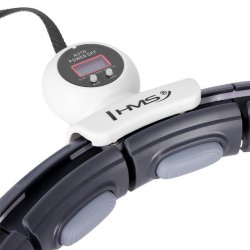 HMS Smart Justerbar Hulahopring med Vgt (Sort/Hvid)