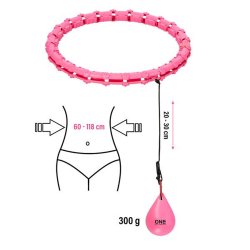ONE Smart Justerbar Hulahopring med Vgt (Pink)