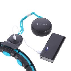 HMS Pro Smart Justerbar Hulahopring med Vgt (Sort/Bl)