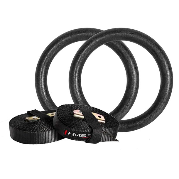 Crossfit Gymnastikringe Sort