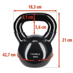 HMS Vinyl Kettlebell - 10 kg
