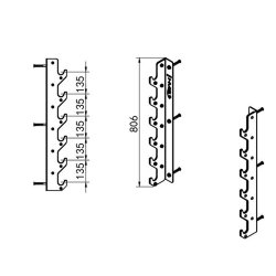 Vghngt Stativ til 6 Vgtstnger