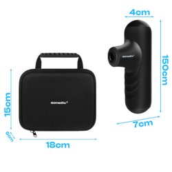 Mini Massagepistol med 4 massagehoveder