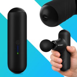 Mini Massagepistol med 4 massagehoveder