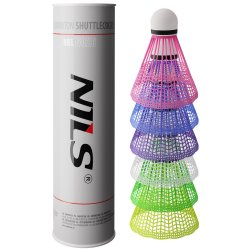 NILS Nylon Badmintonbolde 6-Pak