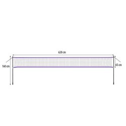 NILS Badminton/Tennis Net - 6m