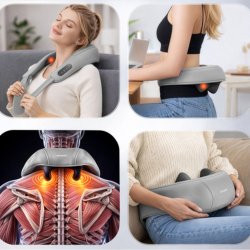 Massagepude med Varme til Nakke, Skulder &amp; Ryg