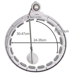 Smart Justerbar Hulahopring med V�gt (Hvid)