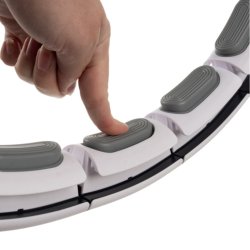 Smart Justerbar Hulahopring med V�gt (Hvid)