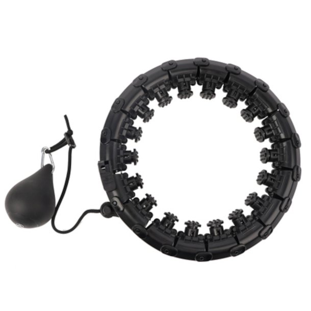 Smart Justerbar Hulahopring med V�gt (Sort)