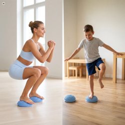 Balancepuder med Massageknopper 2 stk.