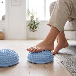 Balancepuder med Massageknopper 2 stk.