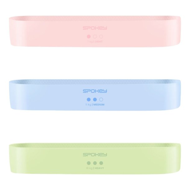 Spokey Booty Band Tr�ningselastik S�t (7-16 kg)