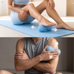Dobbelt Massagebold med Knopper