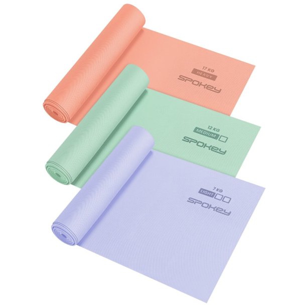 Spokey Tr�ningselastikker 3-pak (7-17 kg)