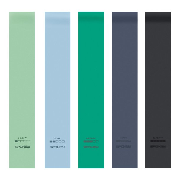 Spokey Tr�ningselastikker 5-pak