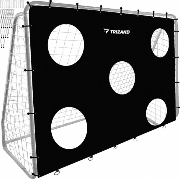 Trizand Fodboldm�l 240x170 cm + M�ldug til Skudtr�ning