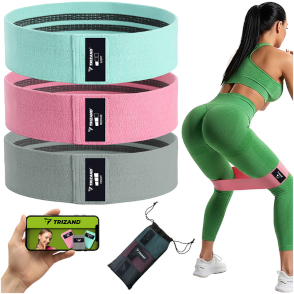 Booty Band Træningselastikker 3-pak (8-31 kg) - Træningsudstyr | LavprisFitness.dk
