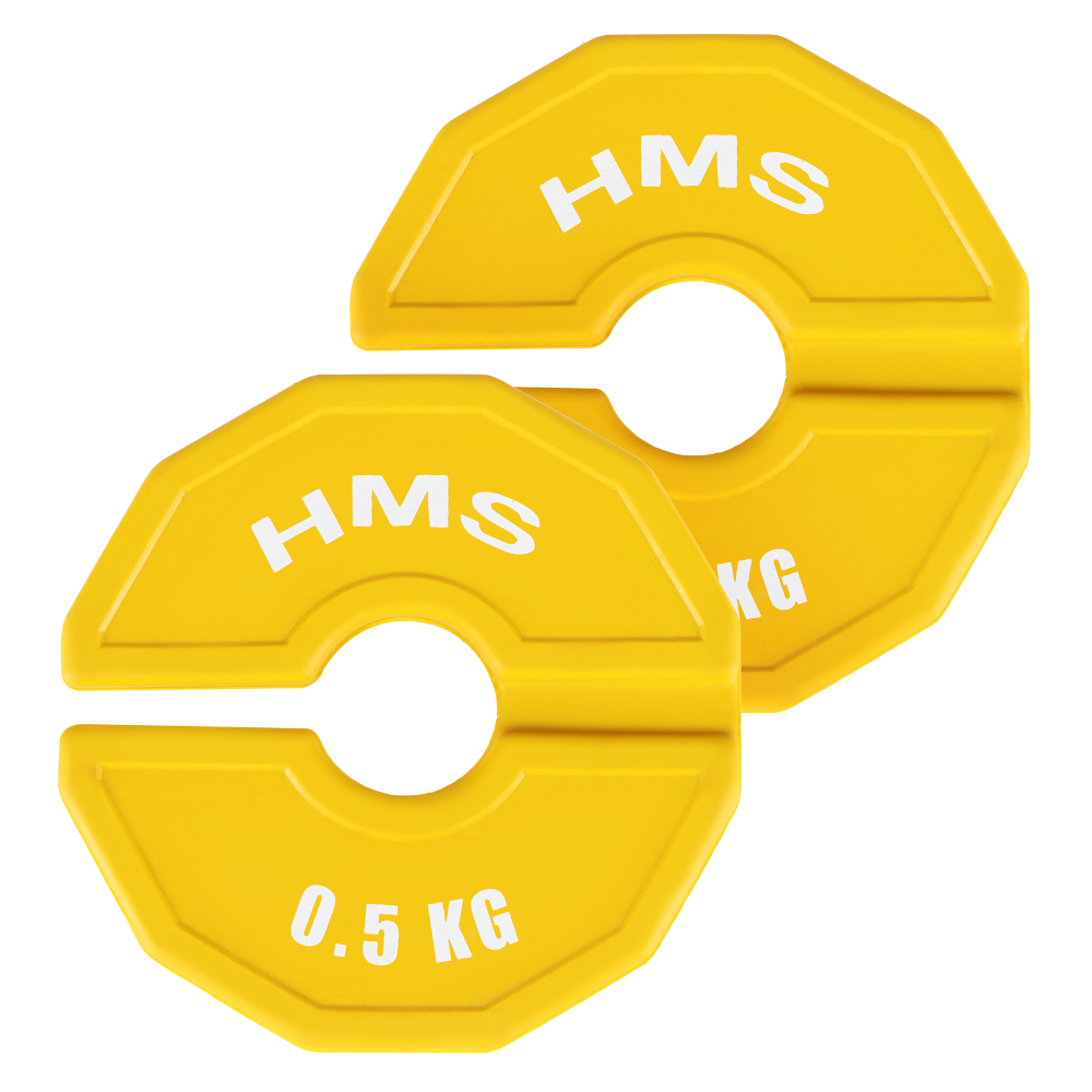 HMS Add-On Flex Microplates Sæt 2x 0,5 kg - 50 MM Vægtskiver - Styrketræning | LavprisFitness.dk