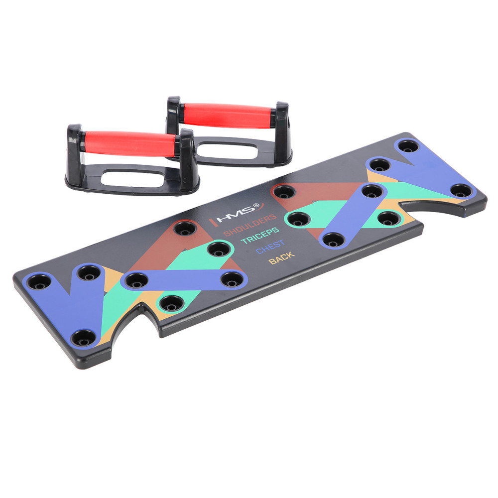 HMS Multi Push Up Board - Push Up Bar - Træningsudstyr | LavprisFitness.dk