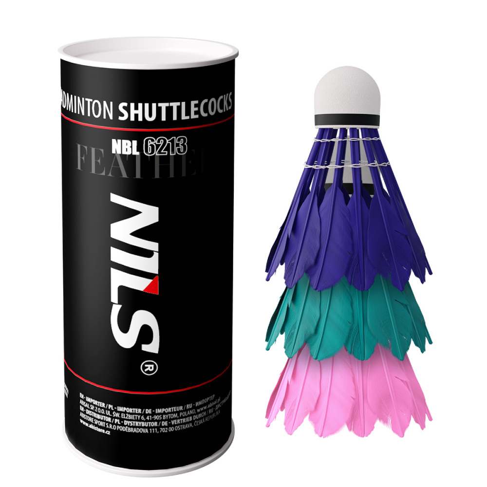 NILS Badminton Fjerbolde 3-Pak - | LavprisFitness.dk