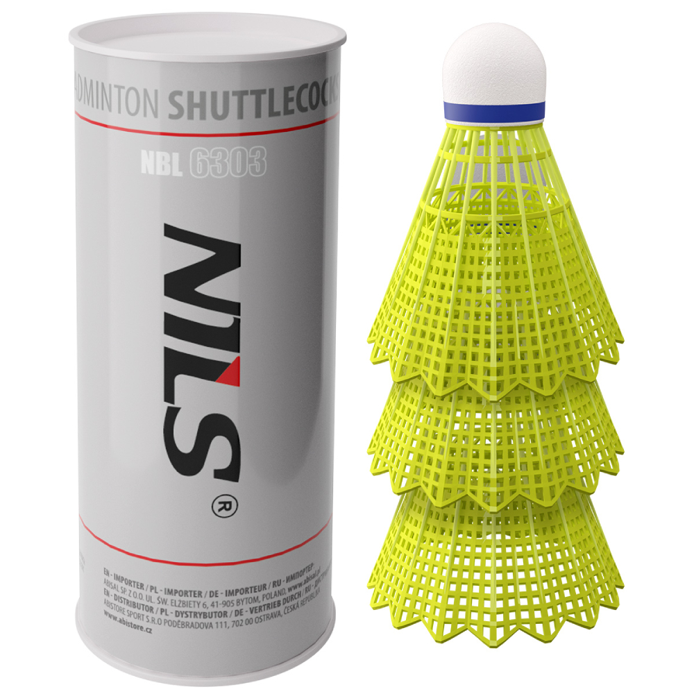 NILS Nylon Badmintonbolde 3-Pak - | LavprisFitness.dk