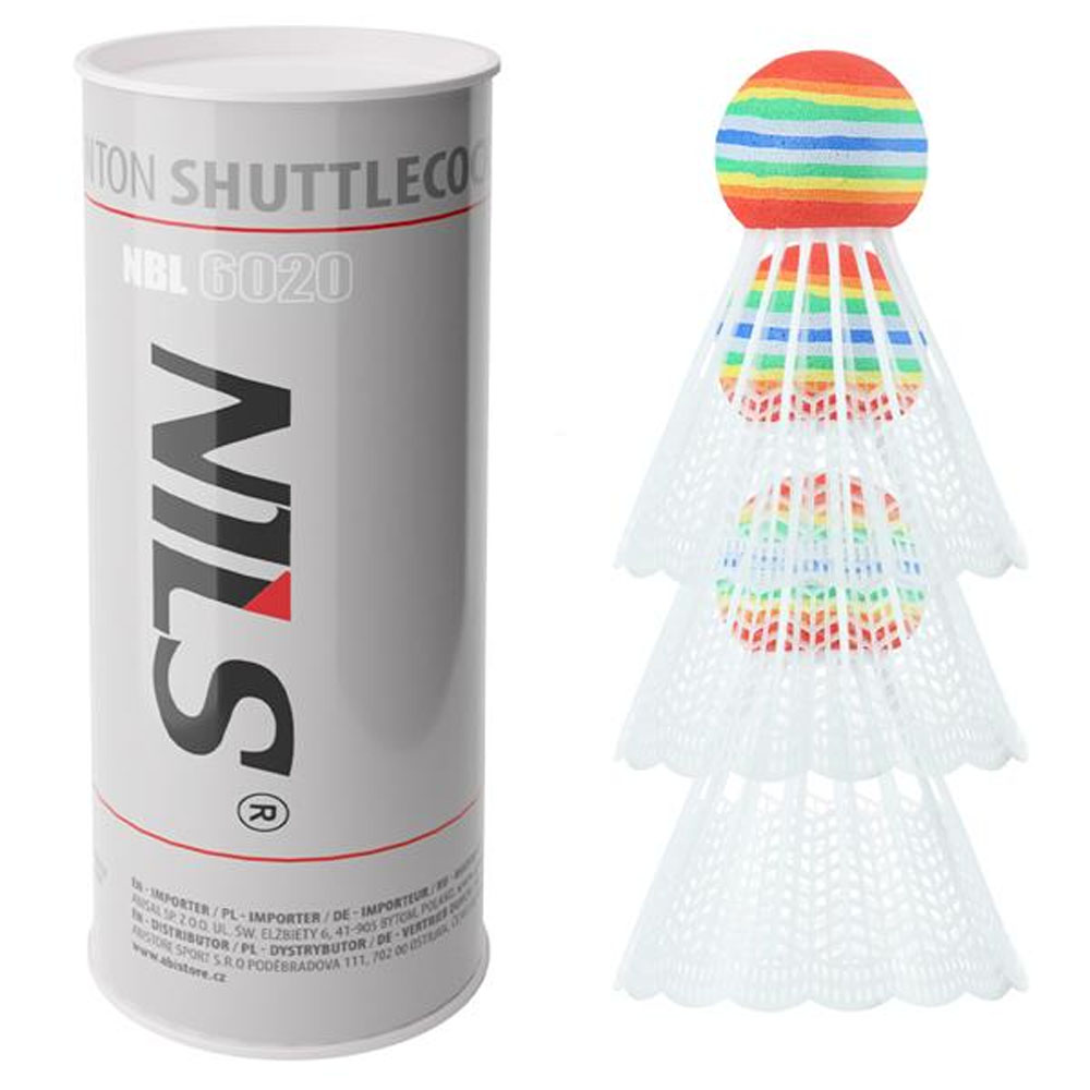 NILS Nylon Badmintonbolde 3-Pak - | LavprisFitness.dk