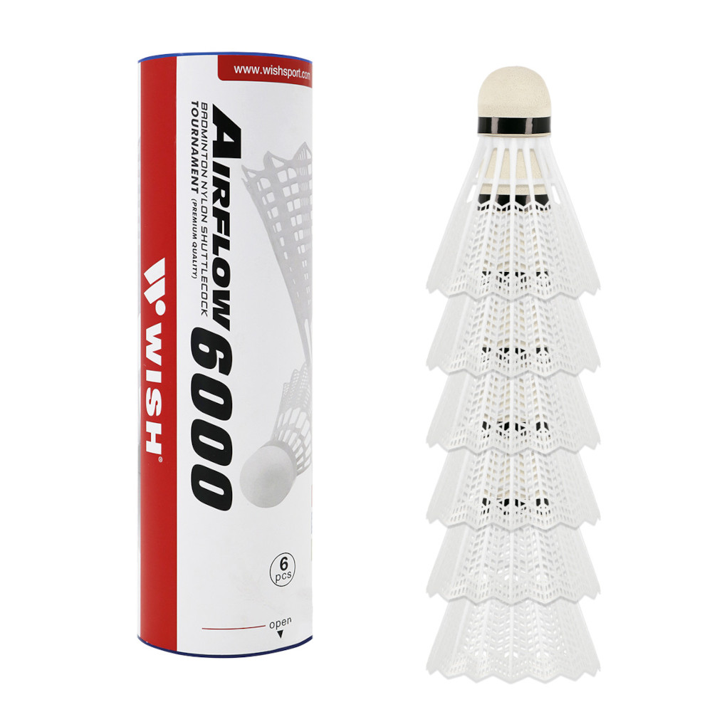 NILS Nylon Badmintonbolde 6-Pak - | LavprisFitness.dk