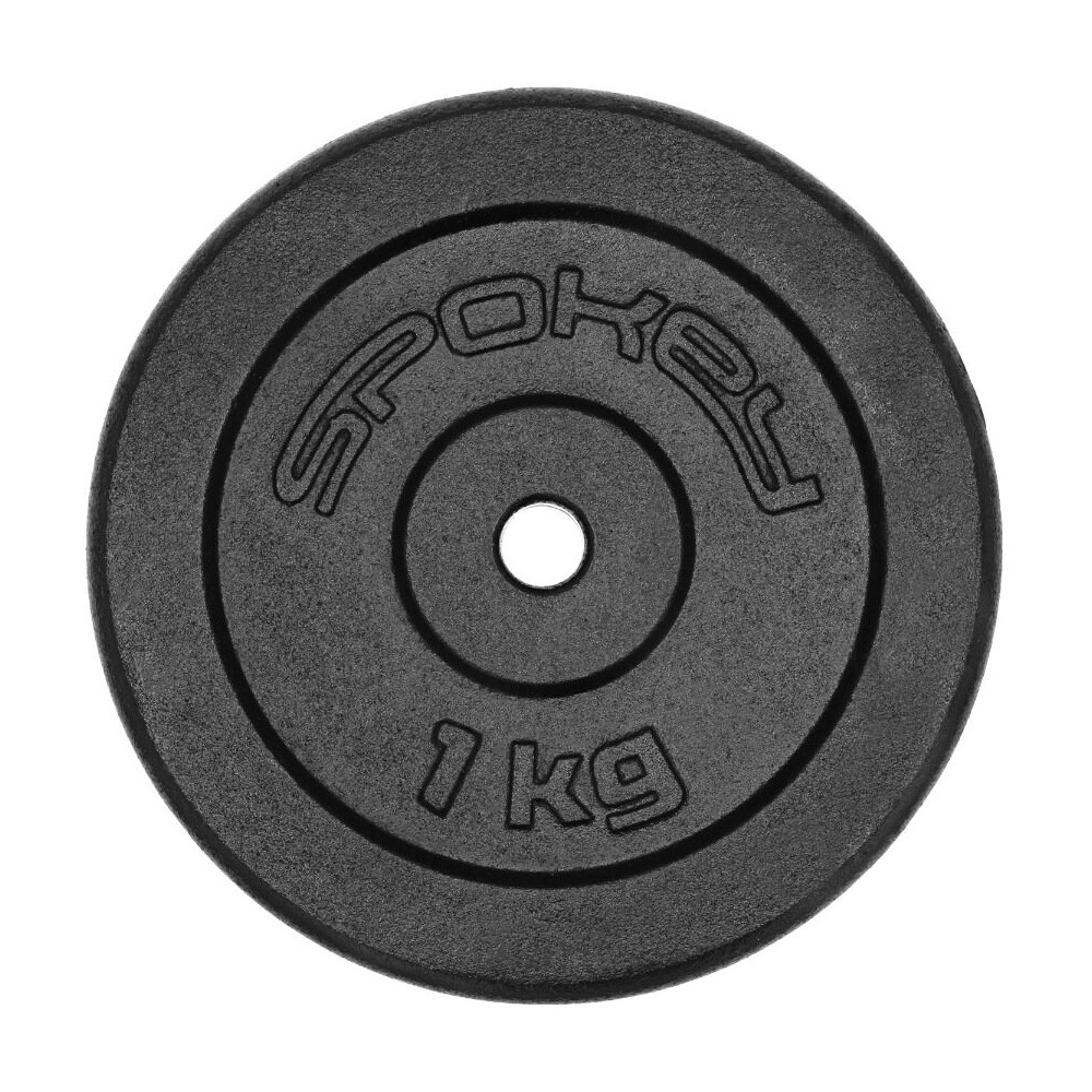 Spokey Vægtskive Støbejern 1 kg - 28 MM Vægtskiver - Styrketræning | LavprisFitness.dk