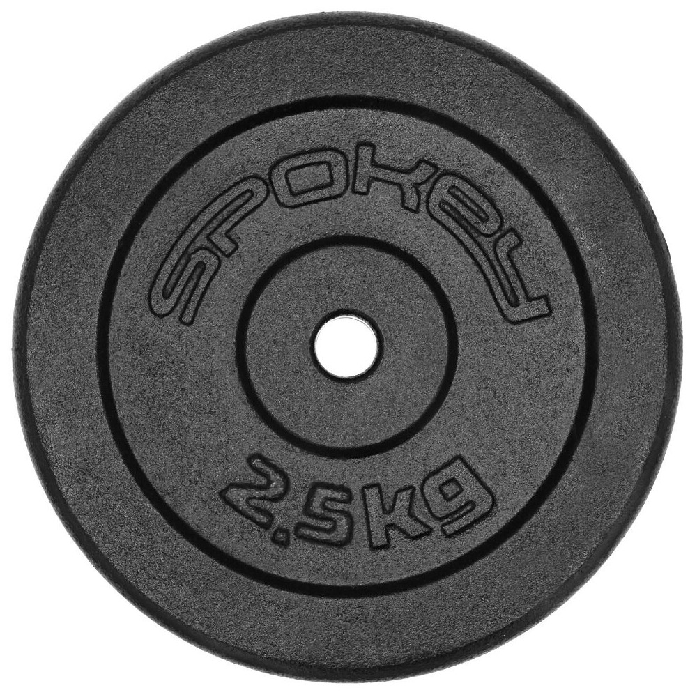 Spokey Vægtskive Støbejern 2,5 kg - 28 MM Vægtskiver - Styrketræning | LavprisFitness.dk